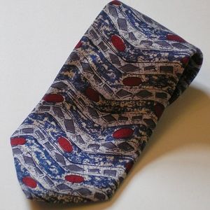 MEN'S TIE BY VALENTINO PIETRO IN GREY/BURGUNDY